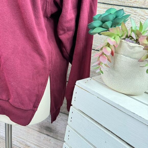 American Eagle XXS Maroon Pullover Seriously Soft Sweatshirt Women's - Picture 6 of 9